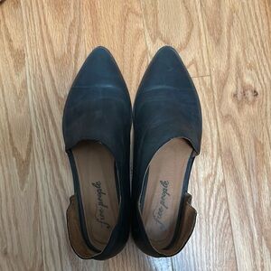 Free People Women's Black Leather Shoes